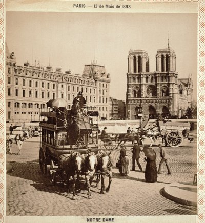 Notre-Dame, Paris, 13 mai 1893 - Portuguese Photographer